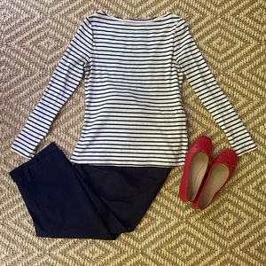 BODEN nautical stripe LS Breton shirt, size M